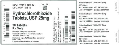 25mg 30ct (Label Hydrochlorothiazide Tabs 25mg Bpi(10544 198 90) Lannett(0527 1413 10) Rev0)